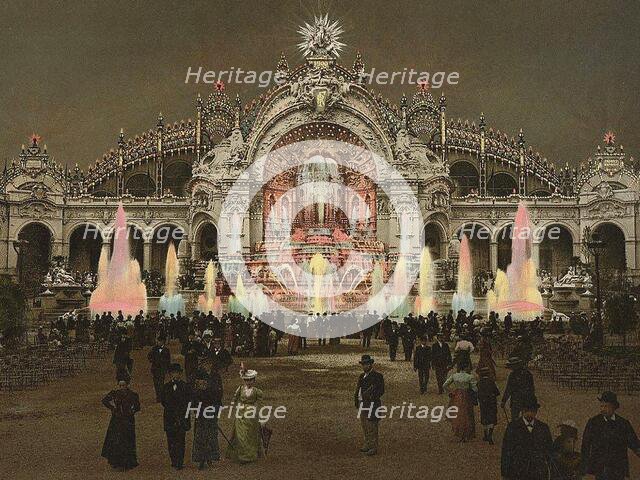 Exposition de Paris de 1900 - Palais de l'Électricité et Château d'eau, 1900. Creator: Anonymous.