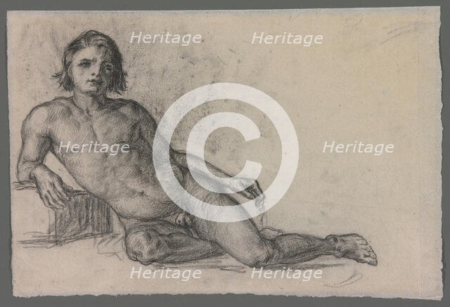 Male Nude, 1863/66. Creator: Paul Cezanne.