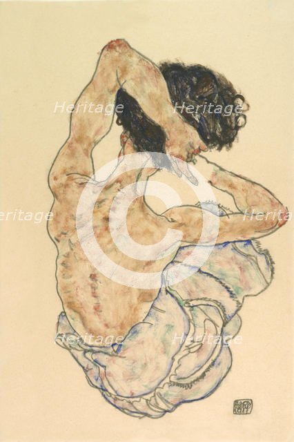 Female back act, 1917. Creator: Schiele, Egon (1890-1918).