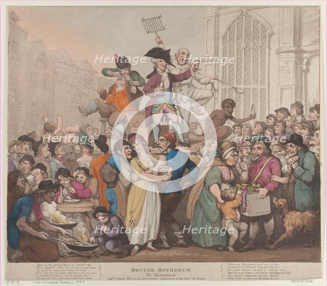 Doctor Botherum, The Montebank, March 6, 1800., March 6, 1800. Creator: Thomas Rowlandson.