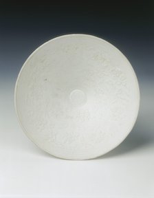 Qingbai bowl with moulded peony sprays, Southern Song dynasty, China, 12th-13th century. Artist: Unknown