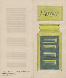 Florence leaflet, 1952. Creator: Shirley Markham.