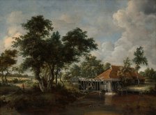 The Watermill with the Great Red Roof, 1662/65. Creator: Meindert Hobbema.