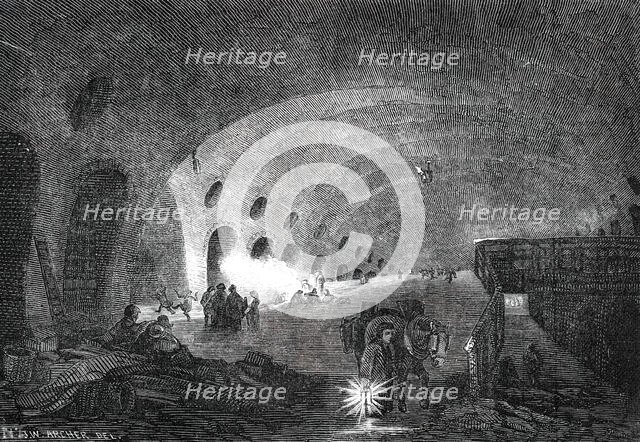 Picturesque Sketches of London - the Adelphi "Dry Arches", 1850. Creator: Unknown.