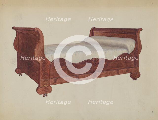 Bed Double, 1935/1942. Creator: Virginia Kennady.