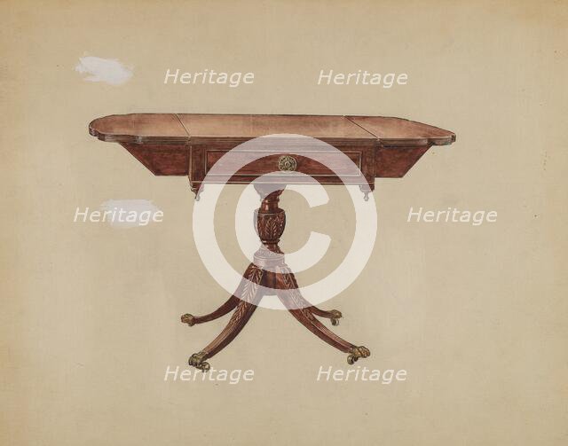 Pembroke Table, 1936. Creator: Florence Choate.