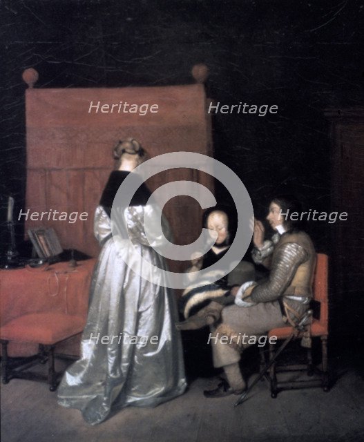 'Paternal Admonition', 1654-1655. Artist: Gerard Terborch II