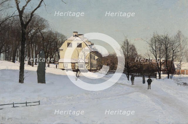 Winter - Skeppsholmen, Stockholm , 1888. Creator: Alfred Bergström.