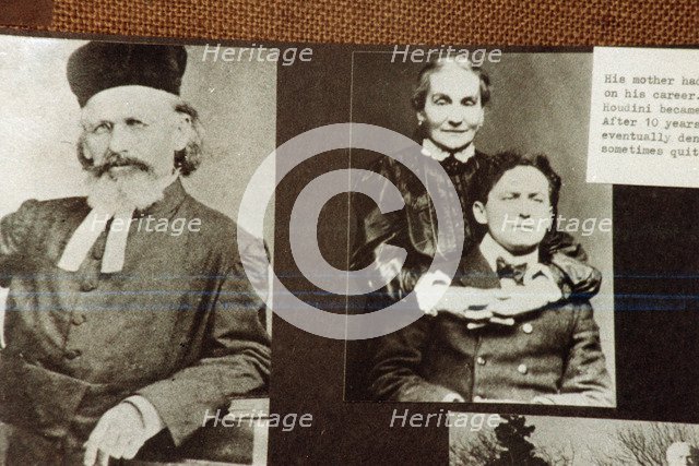 Harry Houdini (1874-1926), American magician and writer. Artist: Unknown