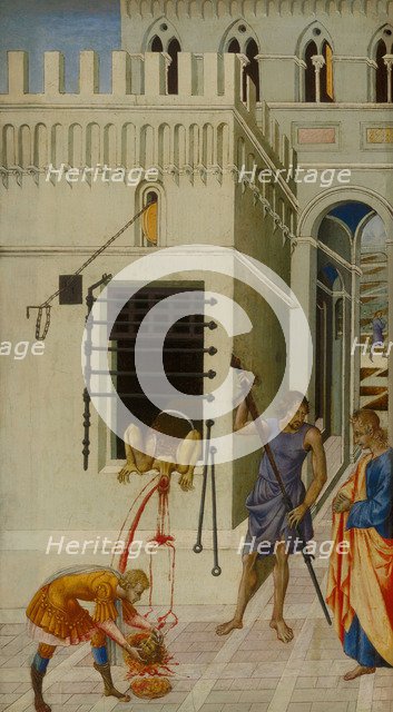The Beheading of Saint John the Baptist, 1455-1460. Artist: Giovanni di Paolo (ca 1403-1482)