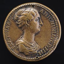 Faustina Junior, died A.D. 176, Wife of Marcus Aurelius [obverse]. Creator: Giovanni da Cavino.