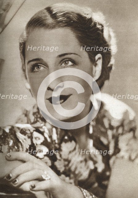 Norma Shearer, Canadian-born actress, 1933. Artist: Unknown