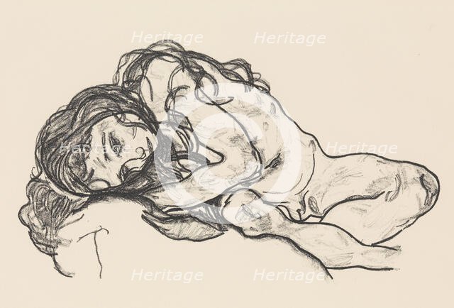 Girl, 1918. Creator: Egon Schiele.