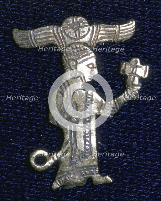 Gold Hittite figure of a king or god, The Gold Tomb, Carcemish, Turkey, c605 BC. Artist: Unknown