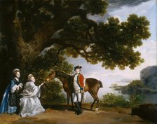 Captain Samuel Sharpe Pocklington with His Wife, Pleasance, and possibly His Sister, Frances, 1769. Creator: George Stubbs.
