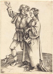 Peasant and His Wife, c. 1497/1498. Creator: Albrecht Durer.
