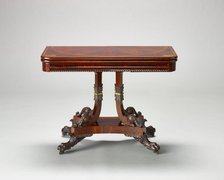 Card table, about 1828. Creator: Unknown.