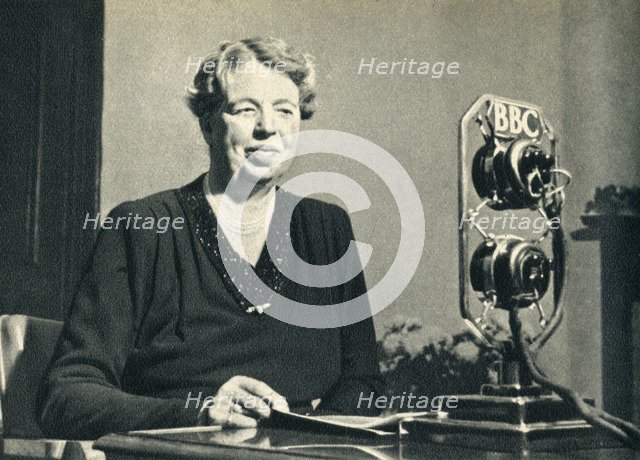 'Mrs. Roosevelt came to see for herself the women of Britain at war', 1942. Creator: Unknown.