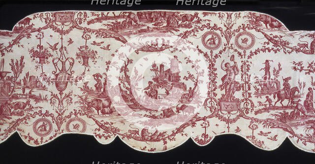 La Liberté Americaine (American Liberty) (Furnishing Fabric), France, 1783/89. Creators: Unknown, Oberkampf Manufactory.