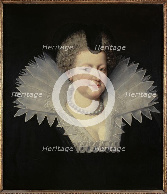 Portrait of Marie de Médicis (1573-1642), Queen of France, 1613. Creator: Frans Pourbus the Younger.