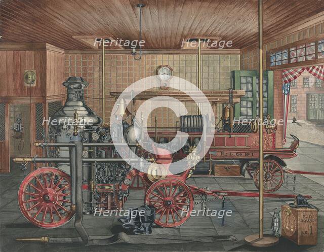 Fire Station, 1935/1942. Creator: Perkins Harnly.