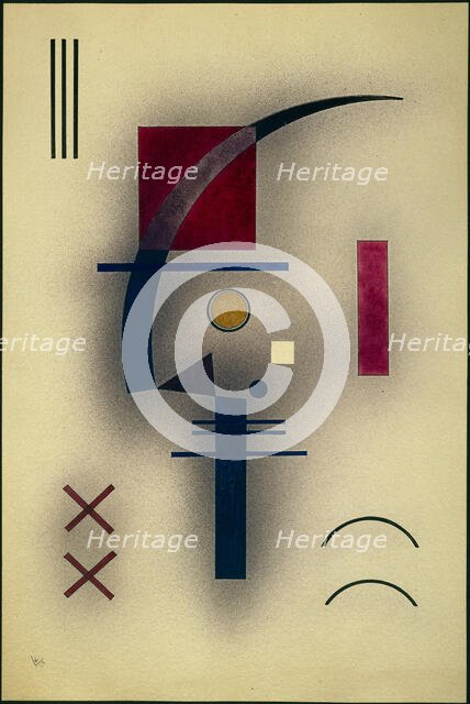 Kleines Weiss (Small White), 1928. Creator: Kandinsky, Wassily Vasilyevich (1866-1944).