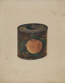 Toleware Canister, c. 1941. Creator: Lelah Nelson.