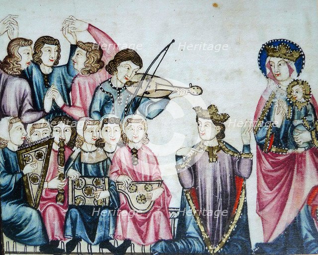 Illustration from the codex of the Cantigas de Santa Maria, c. 1280.