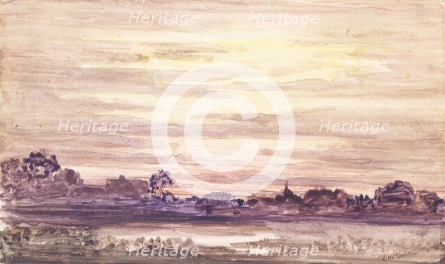 Sunset after Storm, ca. 1900. Creator: Otto Gaertner.