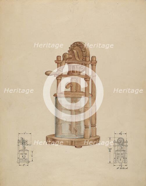 Butter Churn, c. 1936. Creator: Paul Ward.