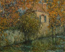 Le Canal et le pavillon, 1916. Creator: Le Sidaner, Henri (1862-1939).