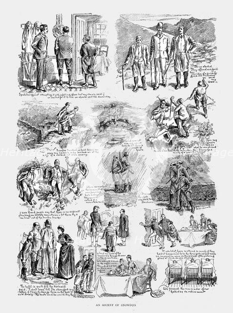 ''An Ascent of Snowdon,' 1890. Creator: Unknown.