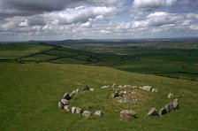 View of Cairn S in the Loughcrew hills. Artist: Unknown