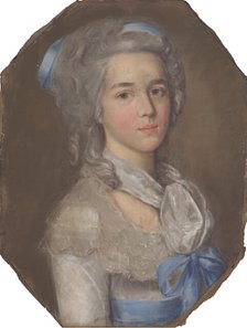 Portrait of Elisaveta Alexeevna Golokhvastova (1763-1822), née Yakovleva. Creator: Anonymous.