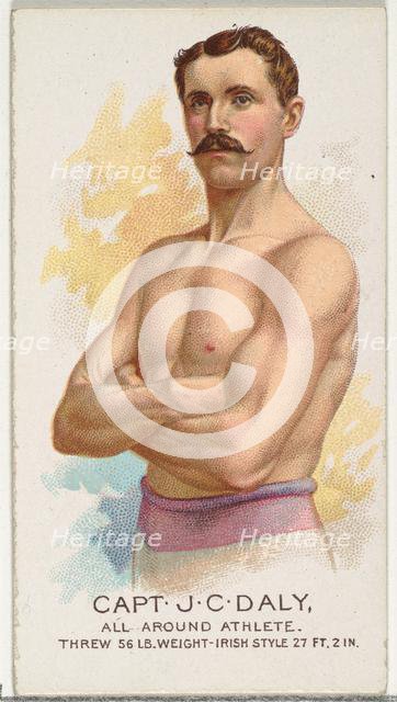 Captain J.C. Daly, All Around Athlete, from World's Champions, Series 2 (N29) for Allen & ..., 1888. Creator: Allen & Ginter.