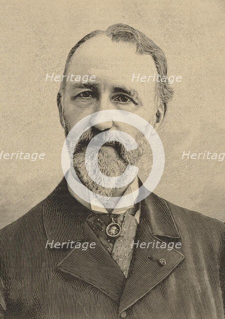 Portrait of the composer Théodore Dubois (1837-1924), 1896. Creator: Navellier, Narcisse (active 1850s-1870s).