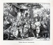 Tetzel Selling Indulgences, 1882. Artist: Anonymous  