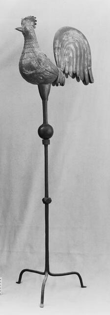 Weathercock and Stand, French, 15th century. Creator: Unknown.