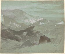Cliffs of Ecclesbourne Near Hastings, 1862. Creator: Thomas Moran.
