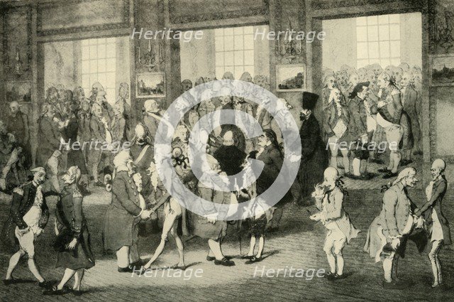 'Levee of Lord Cornwallis (Governor General in the doorway on right)', 1925. Creator: Unknown.