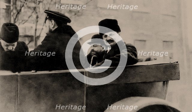 Trotsky and Joffe in Brest-Litovsk, 1918, 1918.