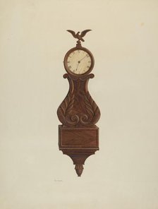 Wall Clock, c. 1938. Creator: Ernest Busenbark.