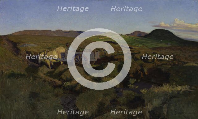 Peat Bog at Jæren, 1899. Creator: Bernhard Hinna.