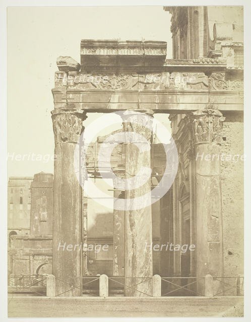 Roman Forum, Antonio and Faustina, c. 1857. Creator: Robert MacPherson.