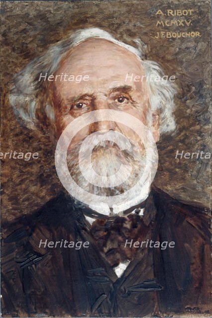 Portrait of Albert Ribot (1842-1923), politician, 1915. Creator: Joseph Felix Bouchor.