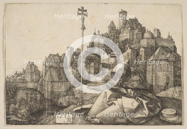 Saint Anthony Reading, 1519. Creator: Albrecht Durer.