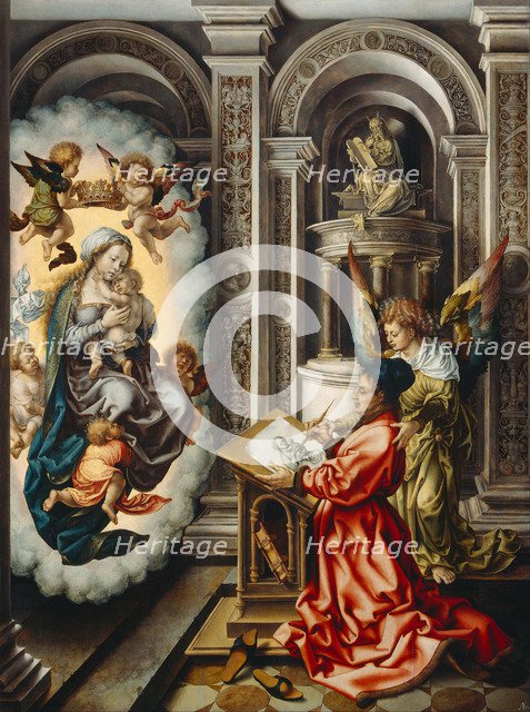 Saint Luke Painting the Madonna, c. 1520. Artist: Gossaert, Jan (ca. 1478-1532)