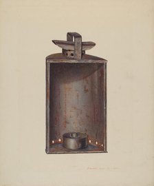 Lantern, c. 1939. Creator: Edward L Loper.