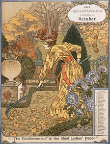 "The Gentlewoman" Calendar for October 1897. Creator: Unknown.