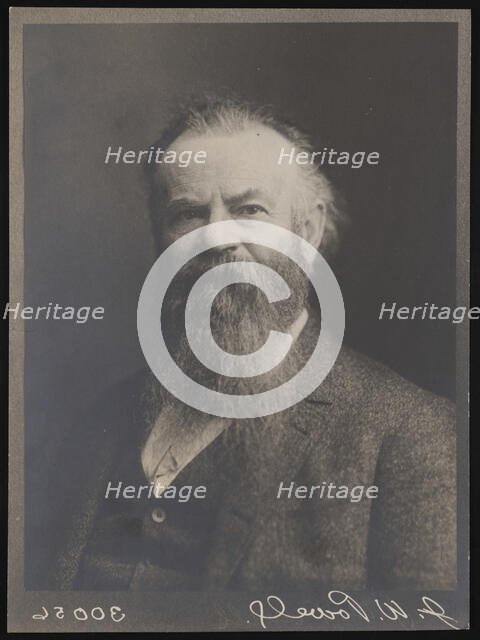 Portrait of John Wesley Powell (1834-1902), 1885. Creator: Charles Parker.